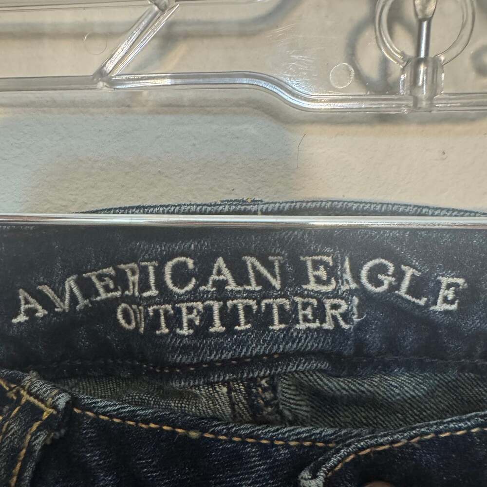 American Eagle Women's Skinny Super Stretch Dark Wash Jeans Size 6 - Picture 3 of 5